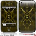 iPhone 3GS Decal Style Skin - Abstract 01 Yellow