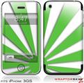 iPhone 3GS Decal Style Skin - Rising Sun Japanese Flag Green