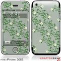 iPhone 3GS Decal Style Skin - Victorian Design Green