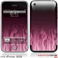 iPhone 3GS Decal Style Skin - Fire Pink