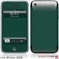 iPhone 3GS Decal Style Skin - Solids Collection Hunter Green
