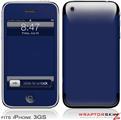 iPhone 3GS Decal Style Skin - Solids Collection Navy Blue