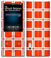 iPod Nano 5G Skin Squared Red