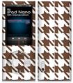 iPod Nano 5G Skin Houndstooth Chocolate Brown