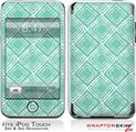 iPod Touch 2G & 3G Skin Kit Wavey Seafoam Green