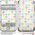 iPod Touch 2G & 3G Skin Kit Kearas Hearts White