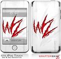 iPod Touch 2G & 3G Skin Kit WraptorSkinz WZ on White