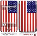 iPod Touch 2G & 3G Skin Kit USA American Flag 01