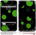 iPod Touch 2G & 3G Skin Kit Lots of Dots Green on Black