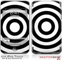 iPod Touch 2G & 3G Skin Kit Bullseye Black and White