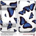 iPod Touch 2G & 3G Skin Kit Butterflies Blue