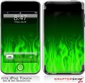 iPod Touch 2G & 3G Skin Kit Fire Green