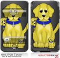 iPod Touch 2G & 3G Skin Kit Puppy Dogs on Black