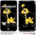 iPod Touch 2G & 3G Skin Kit Iowa Hawkeyes Herky on Black