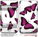 iPod Touch 2G & 3G Skin Kit Butterflies Purple