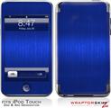 iPod Touch 2G & 3G Skin Kit Simulated Brushed Metal Blue