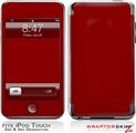 iPod Touch 2G & 3G Skin Kit Solids Collection Red Dark