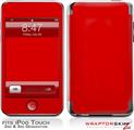 iPod Touch 2G & 3G Skin Kit Solids Collection Red