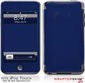 iPod Touch 2G & 3G Skin Kit Solids Collection Navy Blue