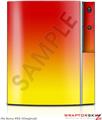 Sony PS3 Skin Smooth Fades Yellow Red