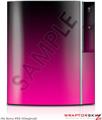 Decal Skin compatible with Sony PS3 Smooth Fades Hot Pink Black