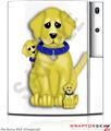 Sony PS3 Skin Puppy Dogs on White