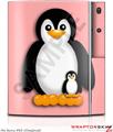 Sony PS3 Skin Penguins on Pink