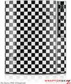 Sony PS3 Skin Checkered Canvas Black and White