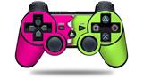 Ripped Colors Hot Pink Neon Green - Decal Style Skin fits Sony PS3 Controller (CONTROLLER NOT INCLUDED)