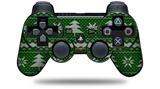 Ugly Holiday Christmas Sweater - Christmas Trees Green 01 - Decal Style Skin fits Sony PS3 Controller (CONTROLLER NOT INCLUDED)