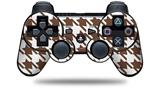 Houndstooth Chocolate Brown - Decal Style Skin fits Sony PS3 Controller (CONTROLLER NOT INCLUDED)