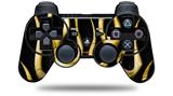 Metal Flames Yellow - Decal Style Skin fits Sony PS3 Controller (CONTROLLER NOT INCLUDED)