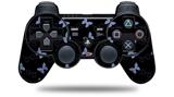 Pastel Butterflies Blue on Black - Decal Style Skin fits Sony PS3 Controller (CONTROLLER NOT INCLUDED)