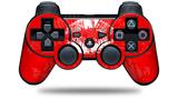Big Kiss White Lips on Red - Decal Style Skin fits Sony PS3 Controller (CONTROLLER NOT INCLUDED)