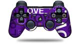 Love and Peace Purple - Decal Style Skin fits Sony PS3 Controller (CONTROLLER NOT INCLUDED)