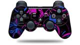 Twisted Garden Hot Pink and Blue - Decal Style Skin fits Sony PS3 Controller (CONTROLLER NOT INCLUDED)