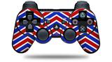 Zig Zag Red White and Blue - Decal Style Skin fits Sony PS3 Controller (CONTROLLER NOT INCLUDED)