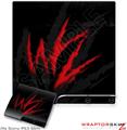 Sony PS3 Slim Skin WraptorSkinz WZ on Black
