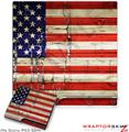 Sony PS3 Slim Skin Painted Faded and Cracked USA American Flag