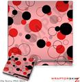 Sony PS3 Slim Skin - Lots of Dots Red on Pink