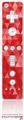 Wii Remote Controller Skin Triangle Mosaic Red