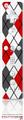 Wii Remote Controller Skin - Argyle Red and Gray