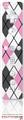 Wii Remote Controller Skin - Argyle Pink and Gray
