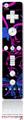 Wii Remote Controller Skin - Twisted Garden Hot Pink and Blue