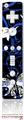 Wii Remote Controller Skin - Twisted Garden Blue and White