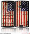 LG enV2 Skin Painted Faded and Cracked USA American Flag