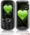 LG Rumor 2 Skin - Glass Heart Grunge Green