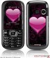 LG Rumor 2 Skin - Glass Heart Grunge Hot Pink