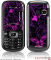LG Rumor 2 Skin - Twisted Garden Purple and Hot Pink