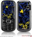 LG Rumor 2 Skin - Twisted Garden Blue and Yellow